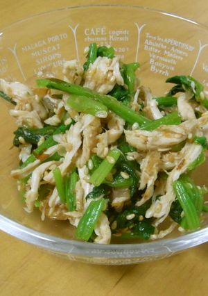 ほうれん草と鶏ささみの甘酢和え-レシピのメイン写真