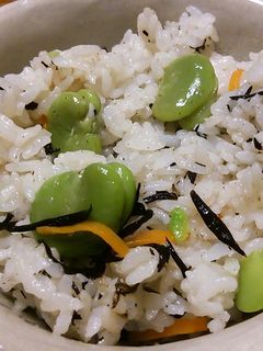 ソラマメまぜごはん♪-レシピのメイン写真