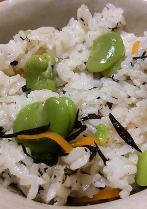ソラマメまぜごはん♪-レシピのメイン写真
