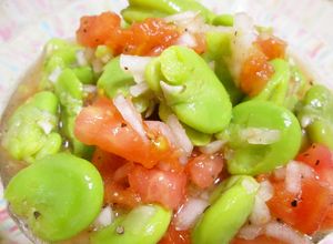爽やかなそら豆とトマトの簡単サラダ-レシピのメイン写真