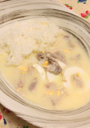 子ども喜ぶ♡チキンとたまごのクリーム煮♡-レシピのメイン写真