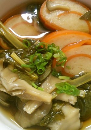 簡単　朝食にも　小松菜　舞茸　蒲鉾の煮物-レシピのメイン写真