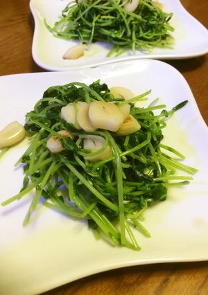 豆苗の炒め物-レシピのメイン写真