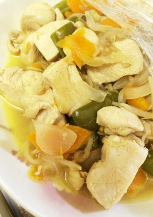 鶏肉と野菜のバターポン酢炒め-レシピのメイン写真