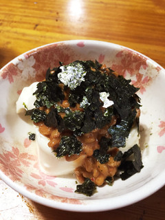 冷奴オン納豆キムチ-レシピのメイン写真