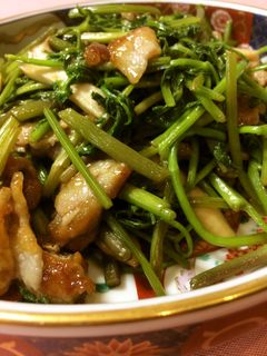 セリ・エリンギ・豚肉の炒め物-レシピのメイン写真