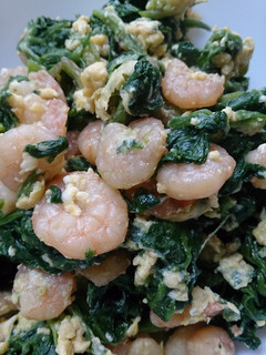 ご飯に合う☆ほうれん草と海老の卵炒め-レシピのメイン写真