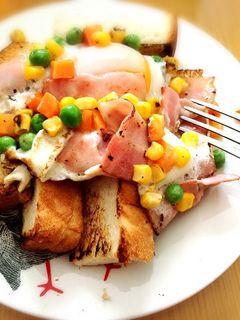 いつもと違う!ベーコンエッグトースト-レシピのメイン写真