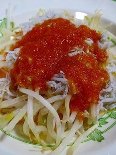 もやしとしらすの人参ドレッシング和え-レシピのメイン写真