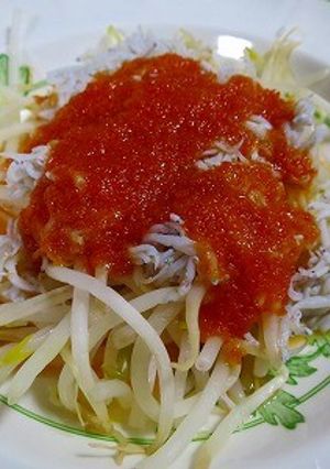 もやしとしらすの人参ドレッシング和え-レシピのメイン写真