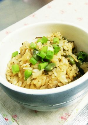 ツナと塩昆布の炊き込みご飯☆-レシピのメイン写真