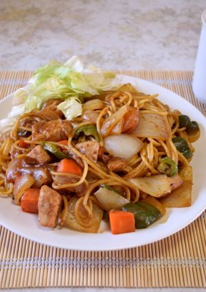 シーフードカレーナポリタンスパゲッティ-レシピのメイン写真