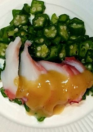 超簡単❗たことおくらの酢みそかけ-レシピのメイン写真