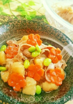 電子レンジで簡単時短♪蒸し肉じゃが♪-レシピのメイン写真