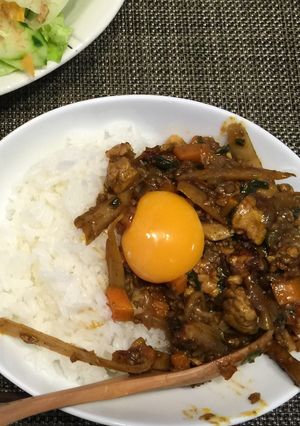 チャキチャキ牛蒡のドライカレー-レシピのメイン写真