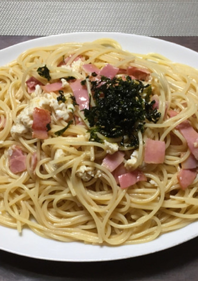 冷製和風かるぼならぱすた-レシピのメイン写真
