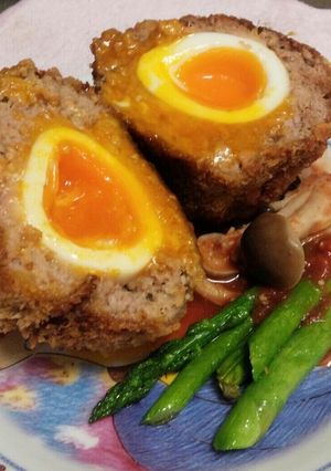 半熟トロトロ玉子の爆弾スコッチドエッグ-レシピのメイン写真