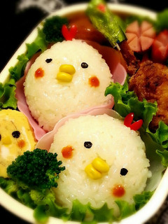 にわとり☆ひよこの親子キャラ弁当-レシピのメイン写真
