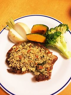 豚肉のアーモンドパン粉焼き-レシピのメイン写真