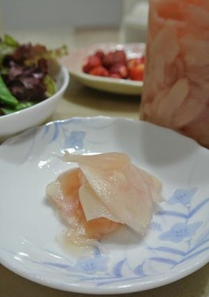 新生姜でほんのりピンクの☆ガリ-レシピのメイン写真
