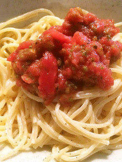 冷凍トマト&バジルソースの冷製パスタ-レシピのメイン写真
