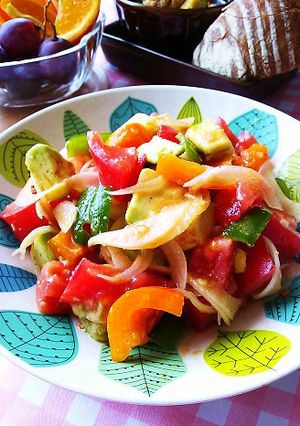 カラフルHot☆メキシカン風サラダ！-レシピのメイン写真
