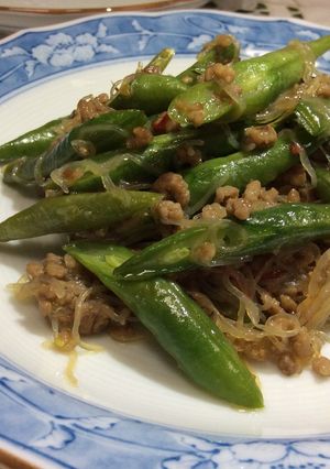 いんげんと豚挽き肉の炒め物-レシピのメイン写真