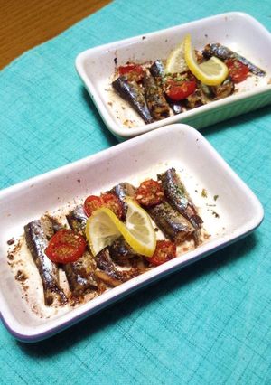 今日のおつまみ㉝❤オイルサーディン焼き❤-レシピのメイン写真