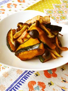 ココナッツオイルで♪かぼちゃのカレー炒め-レシピのメイン写真