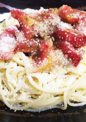 暑い日に！トマトの冷製ジェノベーゼパスタ-レシピのメイン写真