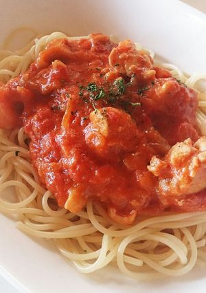 チキンのトマトクリームパスタ-レシピのメイン写真