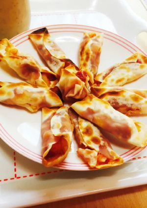 餃子の皮でポテトアンドトマトツイスト-レシピのメイン写真