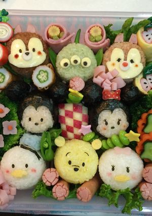 ツムツム☆キャラ弁☆遠足☆チップ デール-レシピのメイン写真