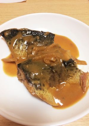 フライパンde簡単〜鯖の味噌煮〜-レシピのメイン写真