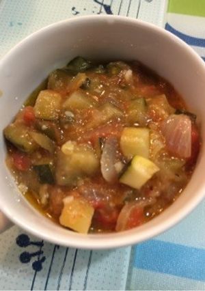 缶詰水なし！ルクルーゼで作るラタトゥイユ-レシピのメイン写真