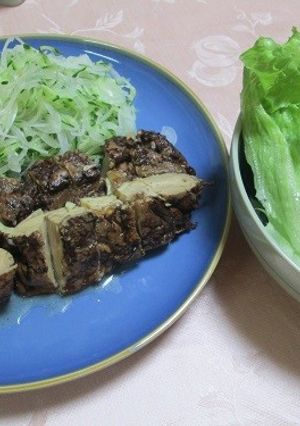 鶏肉の紅茶煮　レタスと野菜と一緒に～-レシピのメイン写真