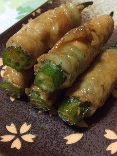 オクラの大葉×豚肉巻き♪-レシピのメイン写真