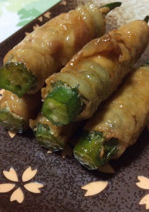 オクラの大葉×豚肉巻き♪-レシピのメイン写真