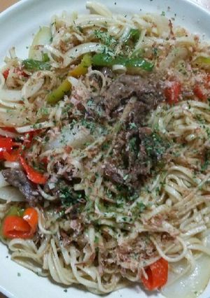 乾麺で和風焼きうどん-レシピのメイン写真