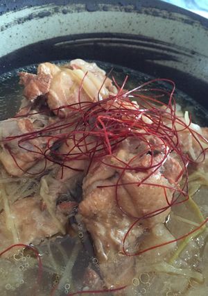 たっぷり玉ねぎの参鶏湯風なチキンスープ-レシピのメイン写真