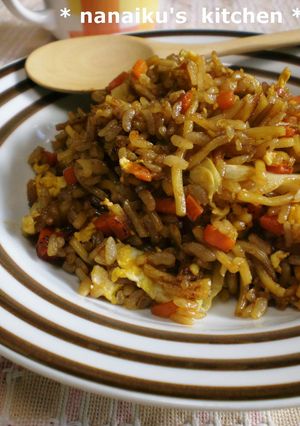 野菜たっぷり♡ウチのそば飯-レシピのメイン写真