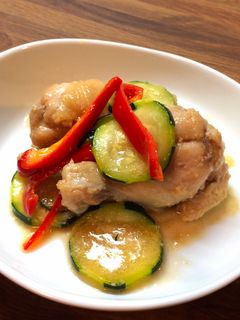 ほんのりエスニック?夏野菜と鶏肉のソテー-レシピのメイン写真