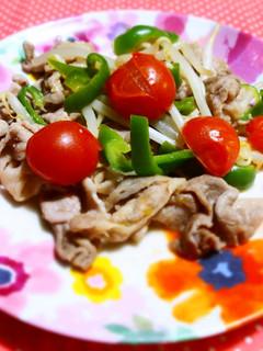 豚肉ピーマントマトのポン酢炒め♪-レシピのメイン写真