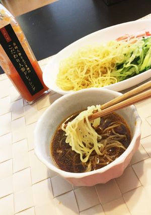 人参ドレッシングを使った超手抜きつけ麺-レシピのメイン写真