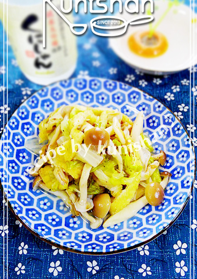 油揚げとレタスの甘酢炒め♪-レシピのメイン写真