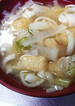大根とふしめん味噌汁-レシピのメイン写真