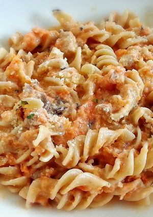 人参と鯖缶のクリームパスタ-レシピのメイン写真