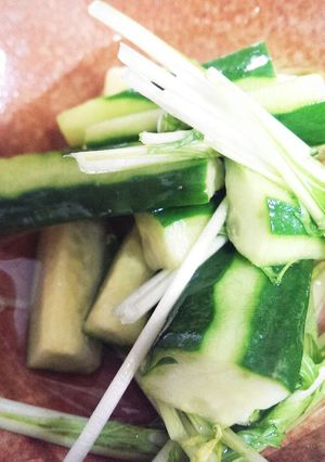 きゅうりとサラダ水菜の浅漬け-レシピのメイン写真