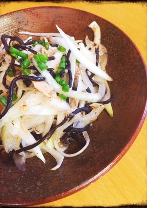 ようこそ鉄分♡新玉ねぎとひじきのサラダ-レシピのメイン写真