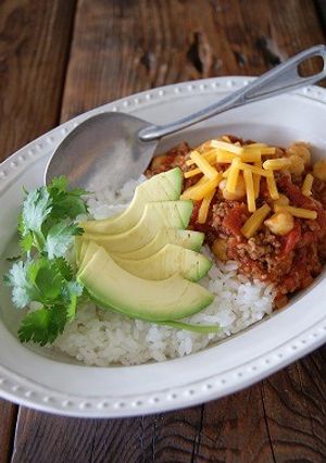 ひよこ豆のメキシカンそぼろ丼-レシピのメイン写真